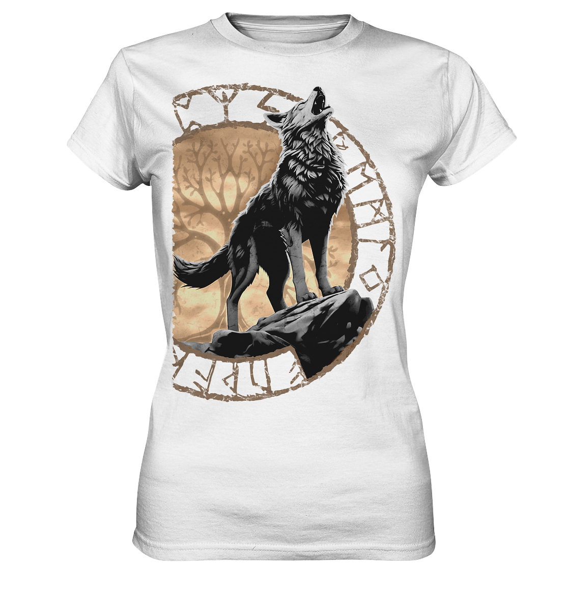 Wolf Yggdrasil  - Ladies Premium Shirt