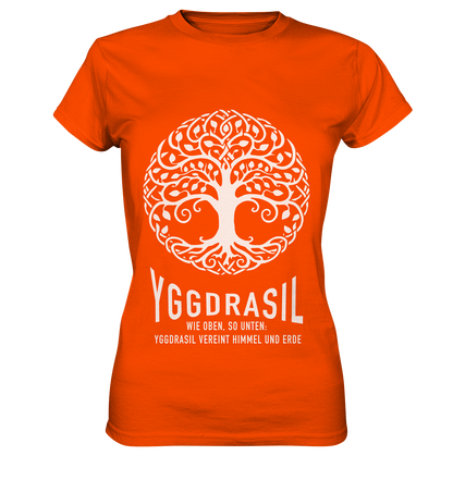 Yggdrasil Wie Oben, So Unten - Ladies Premium Shirt