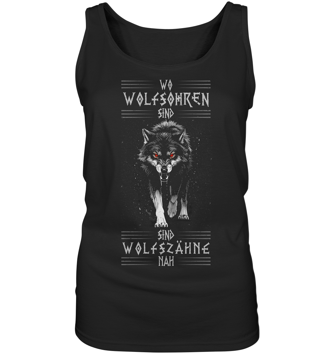 Wolfsohren Wolfszähne  - Ladies Tank-Top