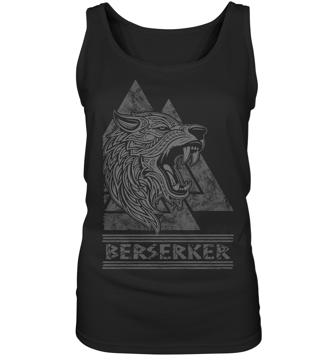 Nordic Wolf Berserker  - Ladies Tank-Top