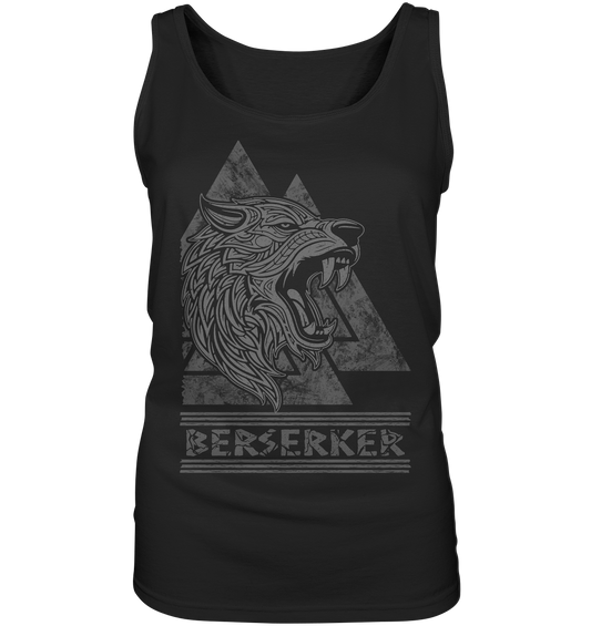 Nordic Wolf Berserker  - Ladies Tank-Top