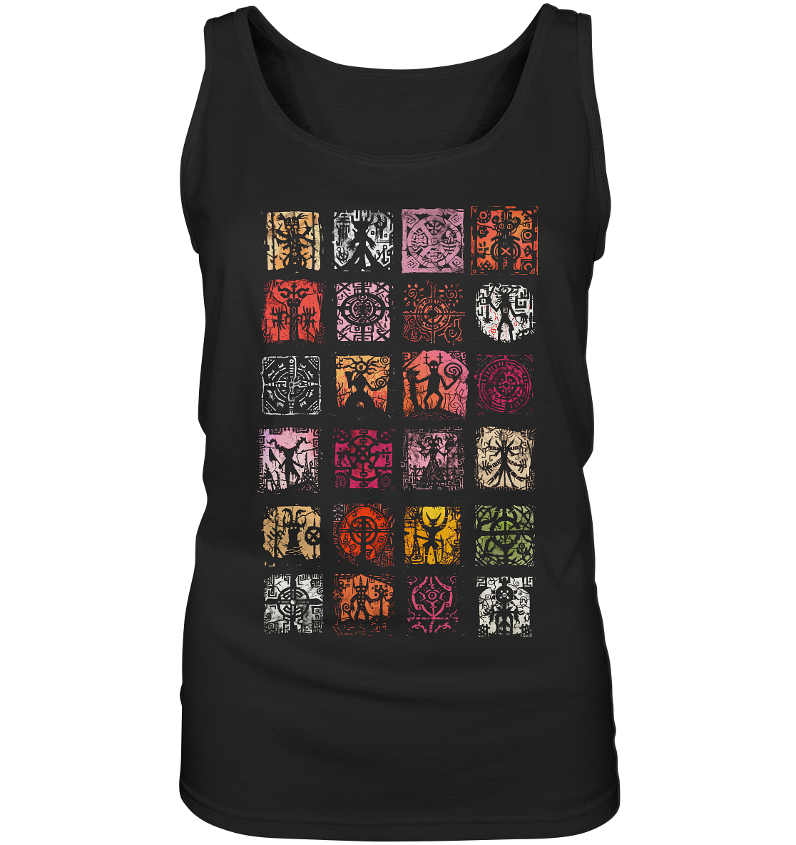 Abstrakte Nordische Symbole  - Ladies Tank-Top