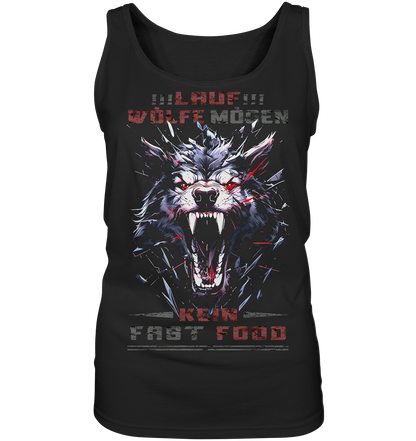 Lauf!!! Wölfe Mögen Kein Fast Food - Ladies Tank-Top