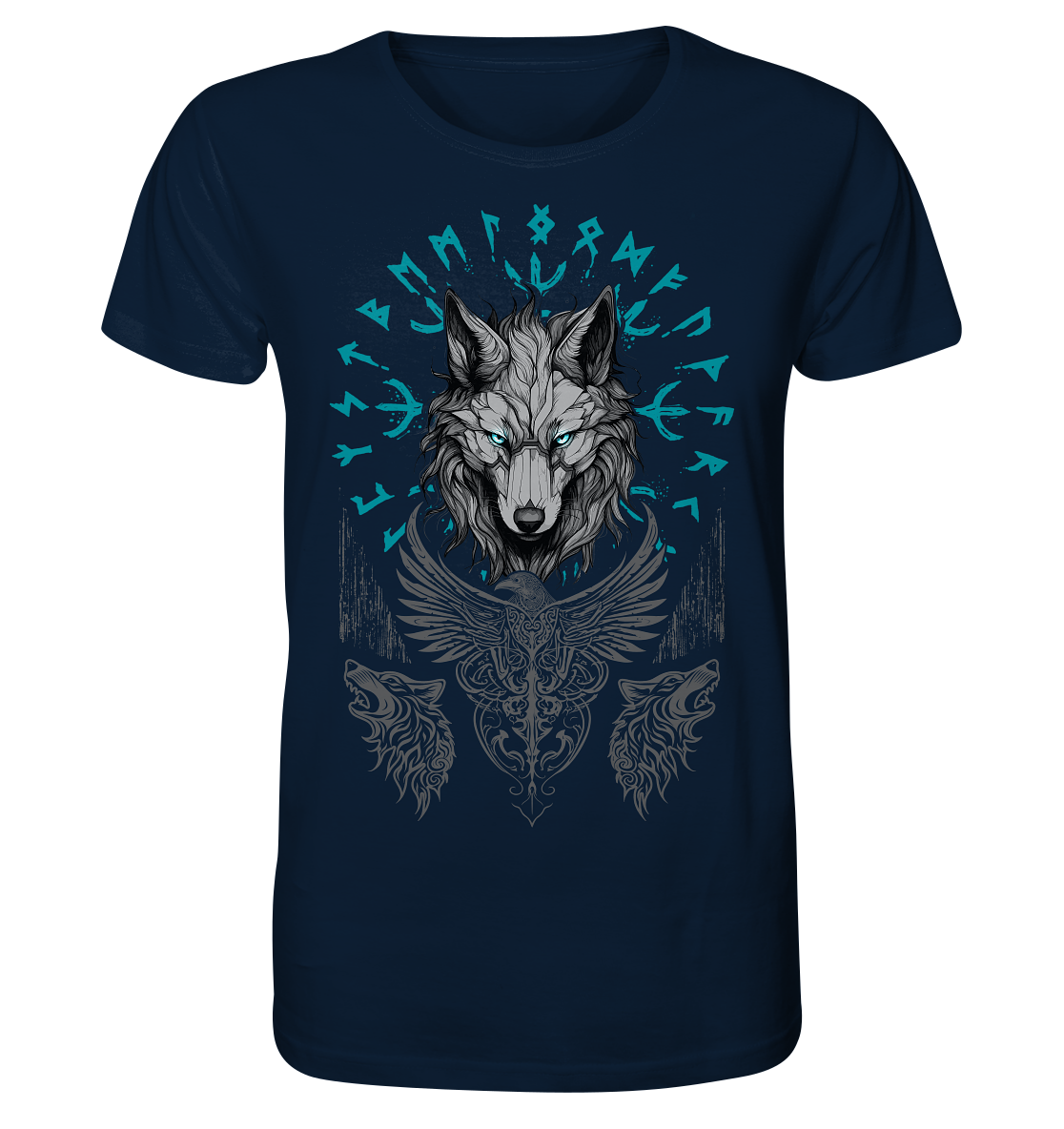 Wolf Vegvisir - Organic Basic Shirt