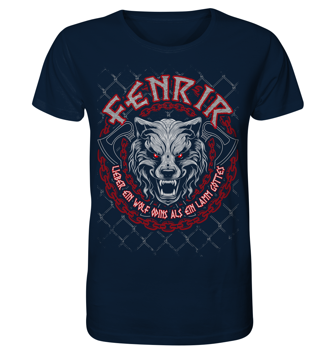 Nordic Wolf   Fenrir - Organic Basic Shirt