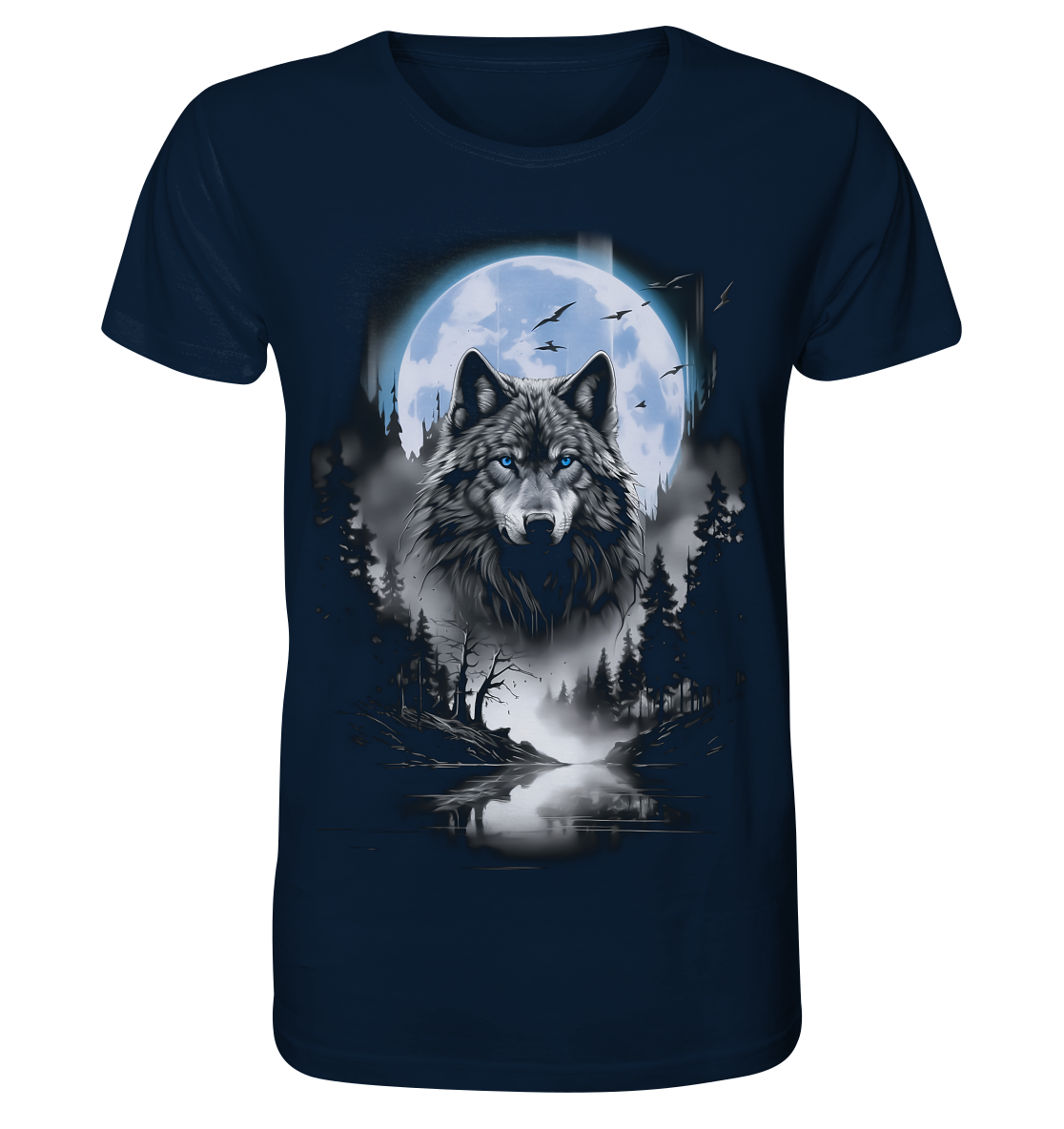 Wolf in Freier Natur - Organic Basic Shirt