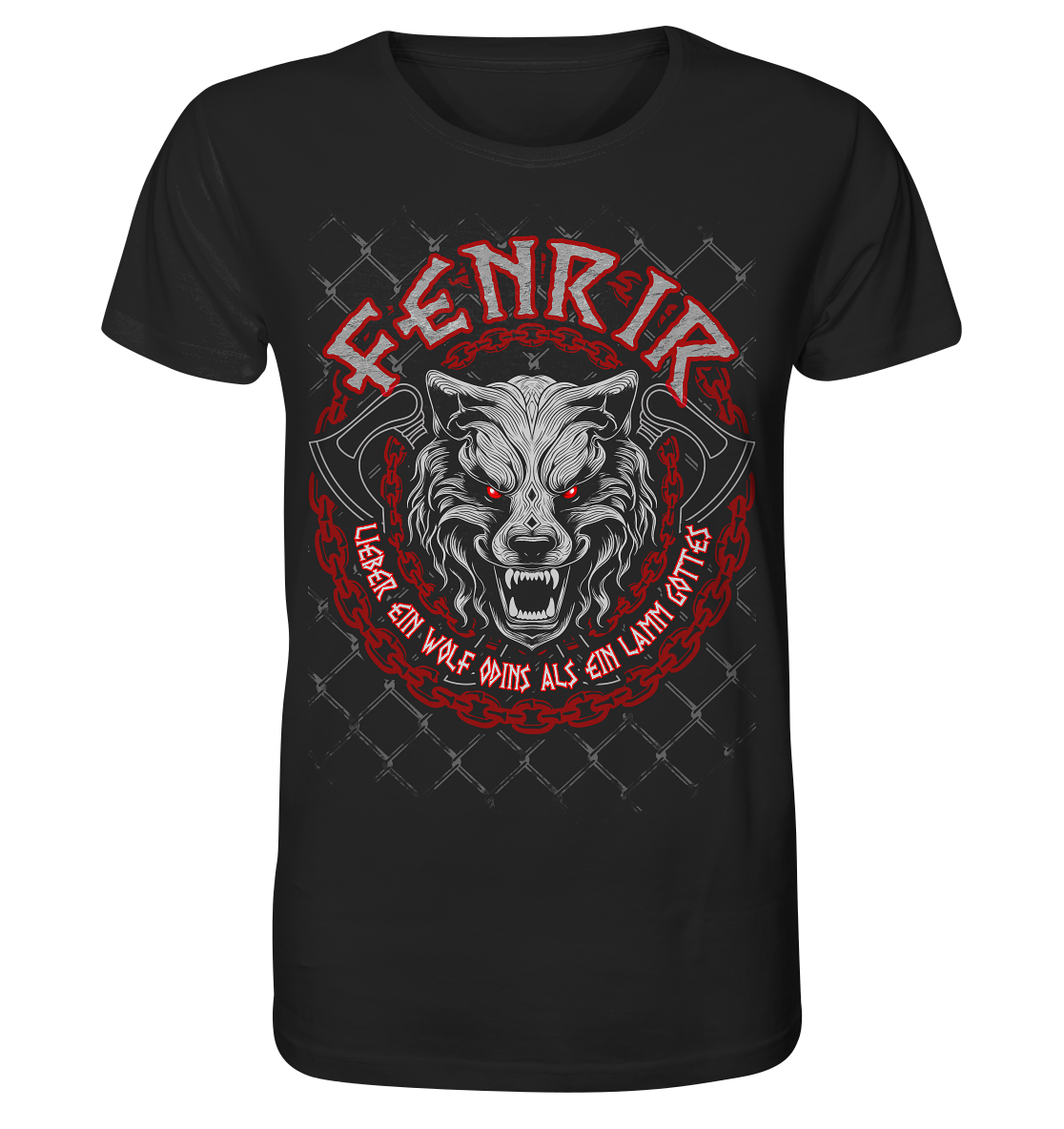 Nordic Wolf   Fenrir - Organic Basic Shirt