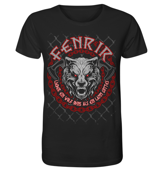 Nordic Wolf   Fenrir - Organic Basic Shirt