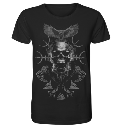 Skull Aegishjalmur - Organic Basic Shirt