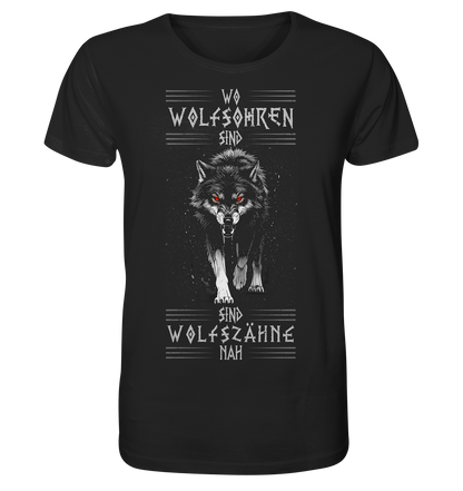 Wolfsohren Wolfszähne  - Organic Basic Shirt