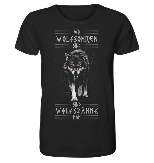 Wolfsohren Wolfszähne  - Organic Basic Shirt