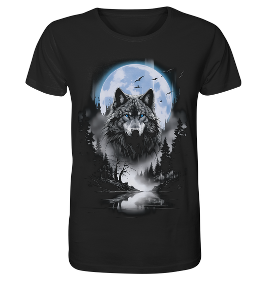 Wolf in Freier Natur - Organic Basic Shirt