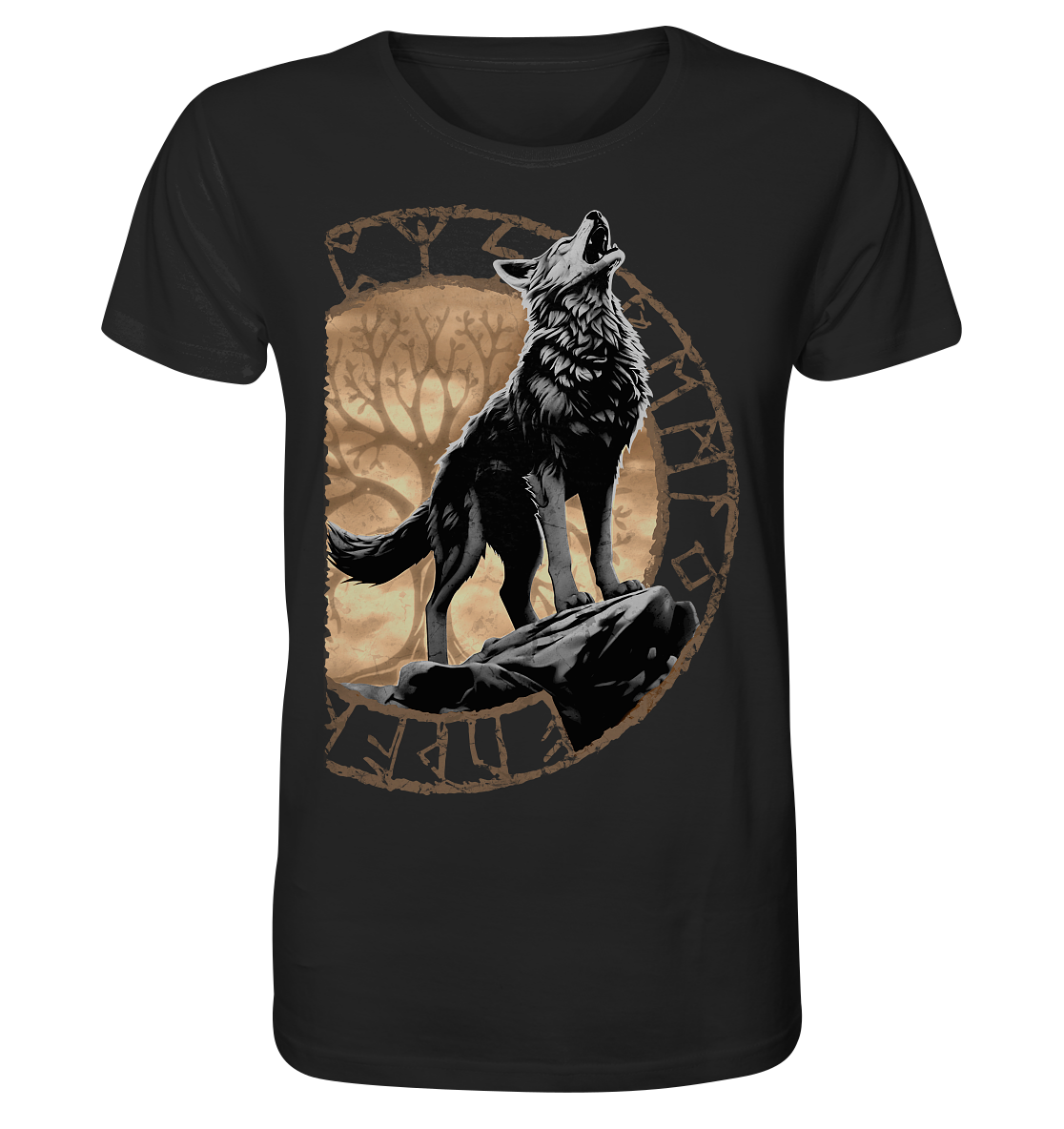 Wolf Yggdrasil  - Organic Basic Shirt