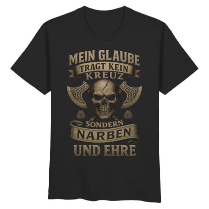 Meiin Glaube Trägt Narben und Ehre - Organic Basic Shirt
