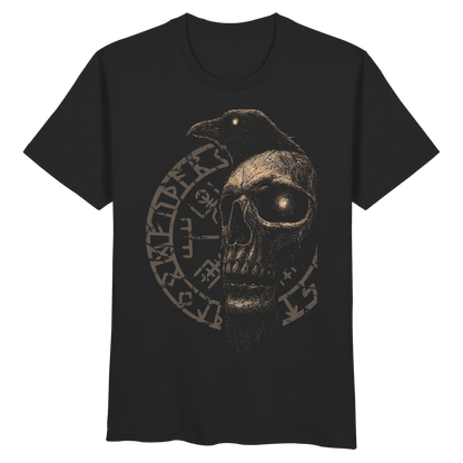 Rabe, Schädel, Vegvisir - Organic Basic Shirt