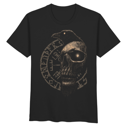 Rabe, Schädel, Vegvisir - Organic Basic Shirt