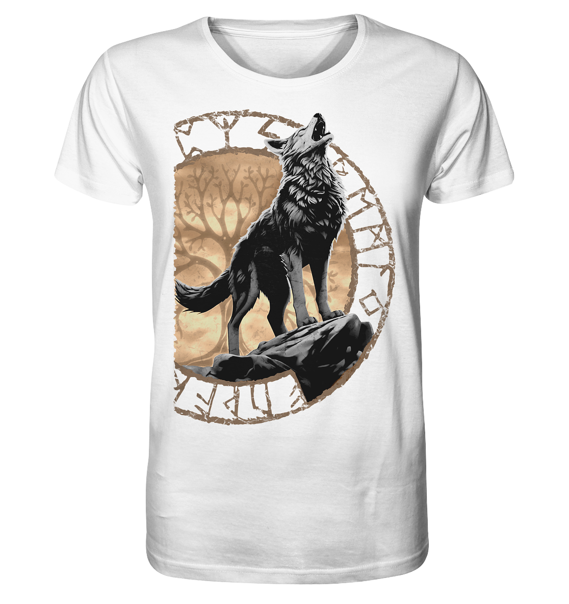 Wolf Yggdrasil  - Organic Basic Shirt