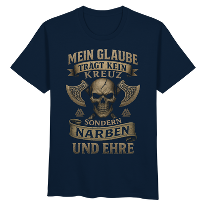 Meiin Glaube Trägt Narben und Ehre - Organic Basic Shirt