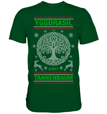 Yggdrasil Statt Tannenbaum - Premium Shirt