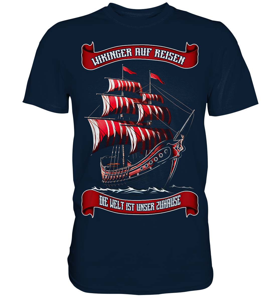 Wikingerschiff   - Premium Shirt