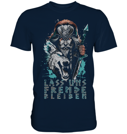 Wikinger Krieger Wolf - Premium Shirt