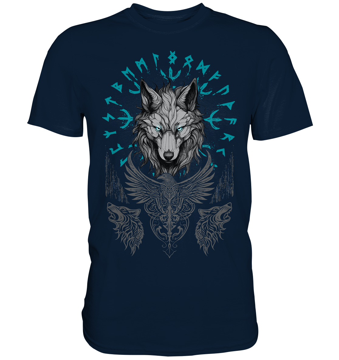 Wolf Vegvisir - Premium Shirt