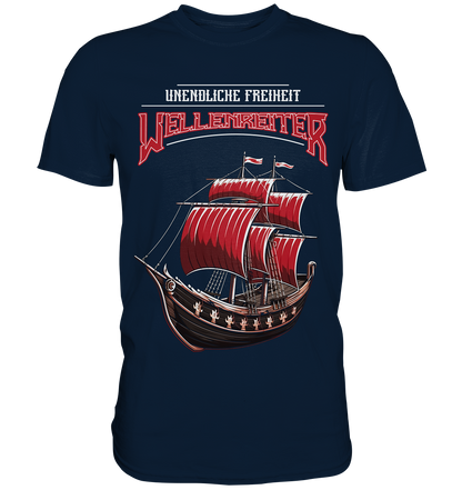 Wellenreiter Wikingerschiff  - Premium Shirt