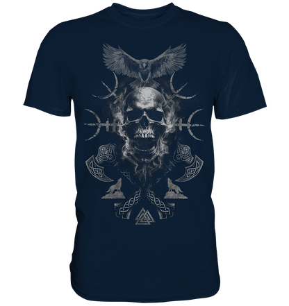 Skull Aegishjalmur - Premium Shirt