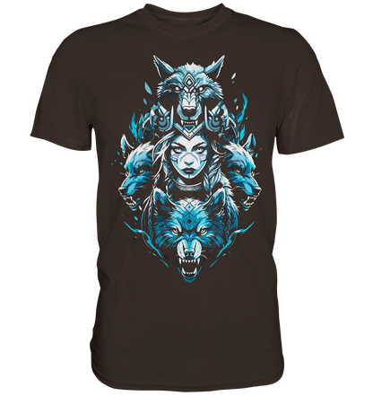 Kriegerin Wölfe - Premium Shirt