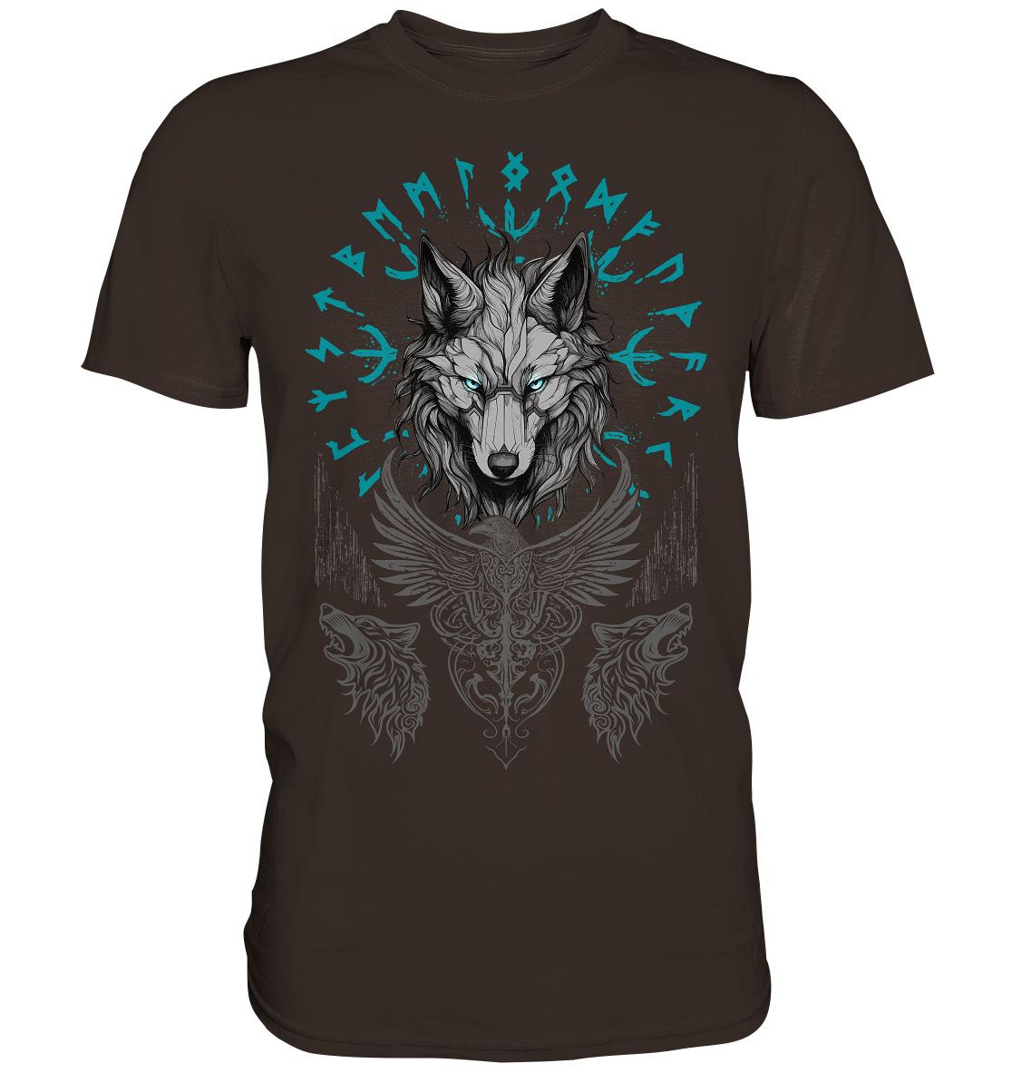 Wolf Vegvisir - Premium Shirt