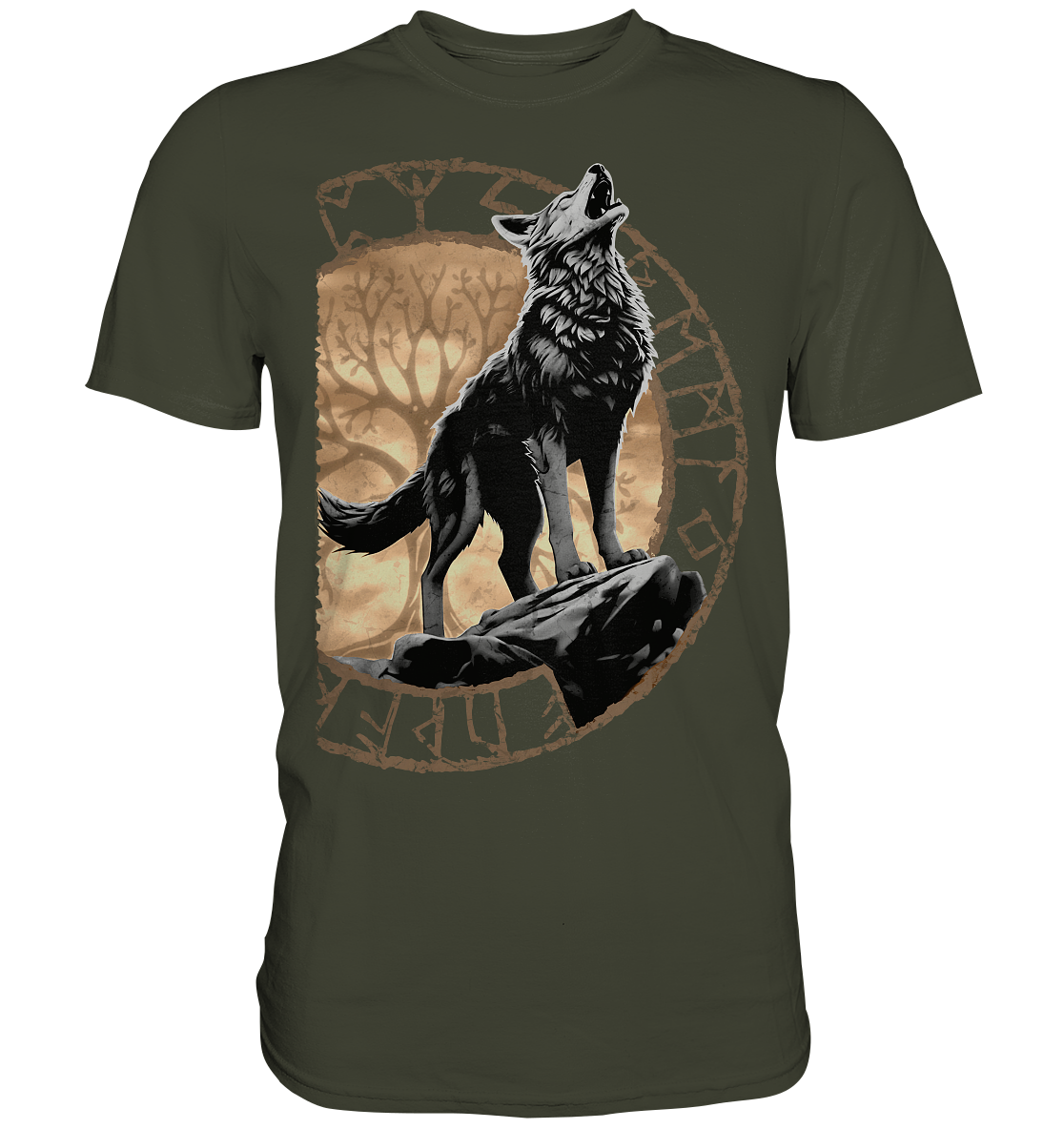 Wolf Yggdrasil  - Premium Shirt