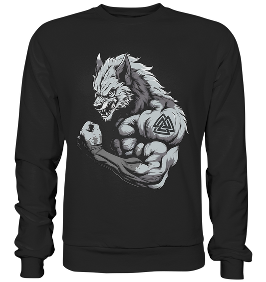 Wolf Valknut - Premium Sweatshirt