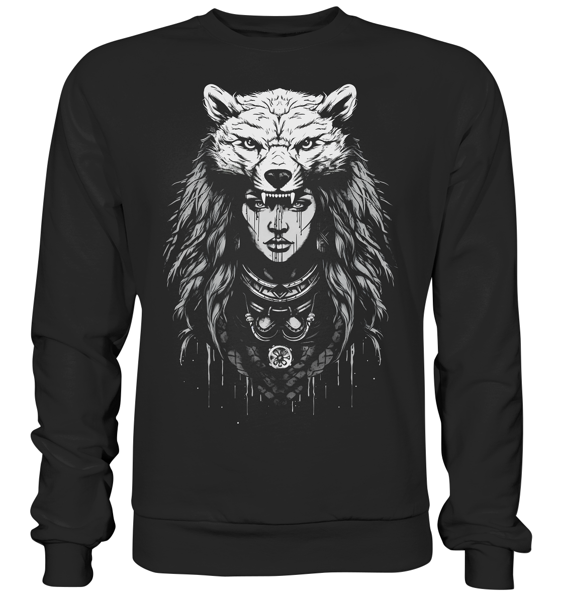 Wikinger Kriegerin - Premium Sweatshirt