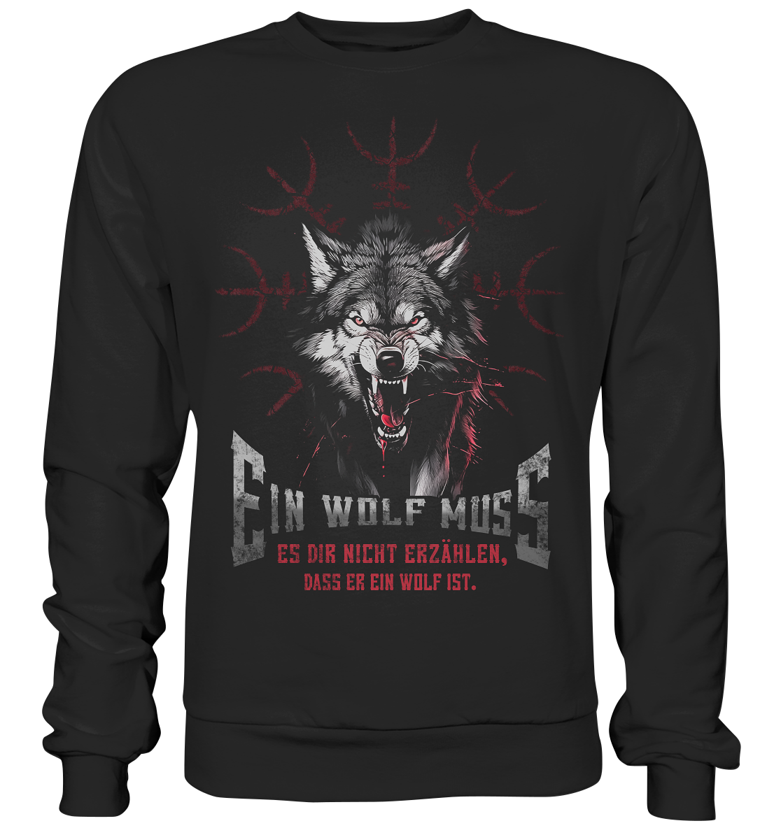 Nordischer Wolf - Premium Sweatshirt