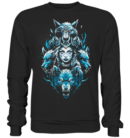 Kriegerin Wölfe - Premium Sweatshirt