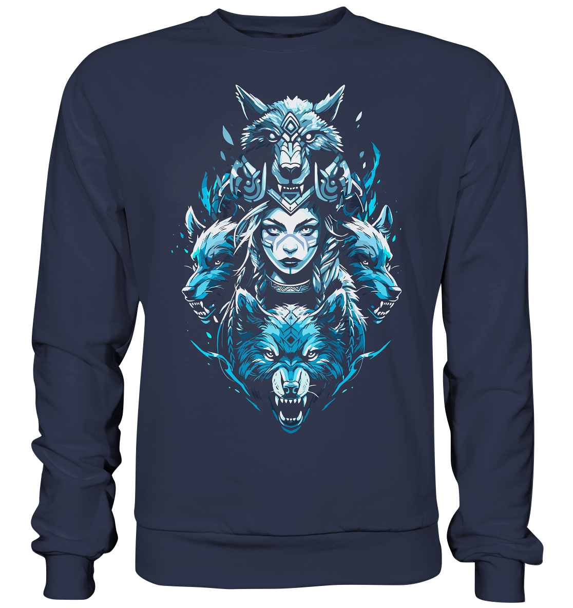 Kriegerin Wölfe - Premium Sweatshirt