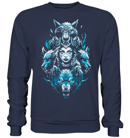 Kriegerin Wölfe - Premium Sweatshirt