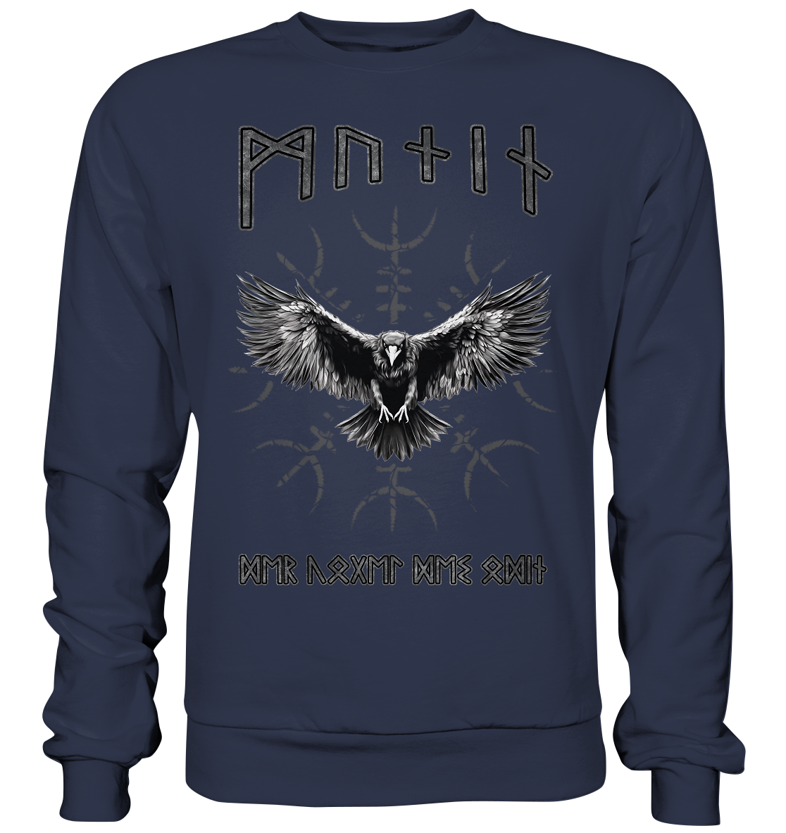 Rabe Munin Aegishjalmur - Premium Sweatshirt