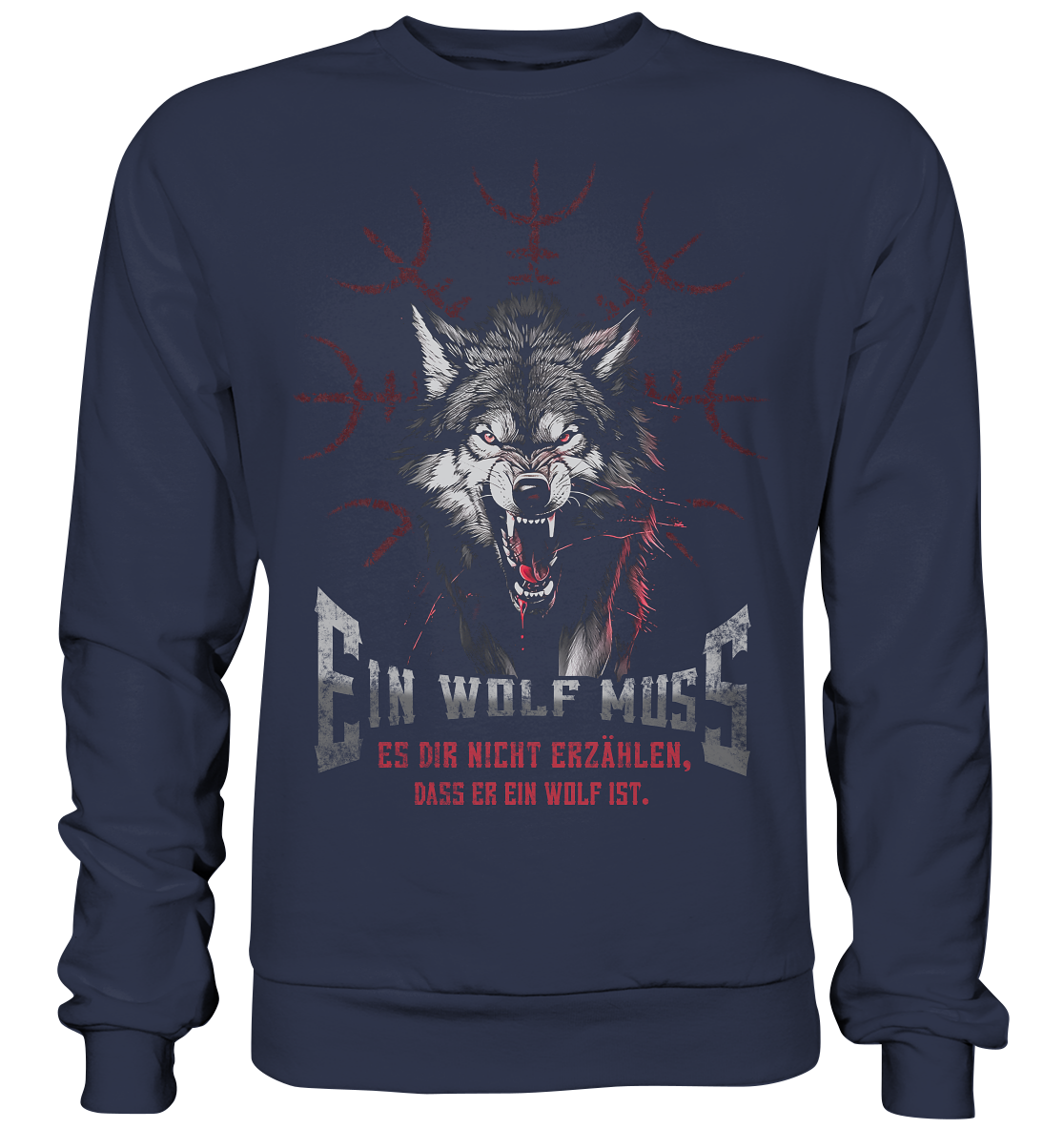 Nordischer Wolf - Premium Sweatshirt