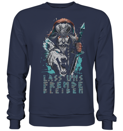 Wikinger Krieger Wolf - Premium Sweatshirt