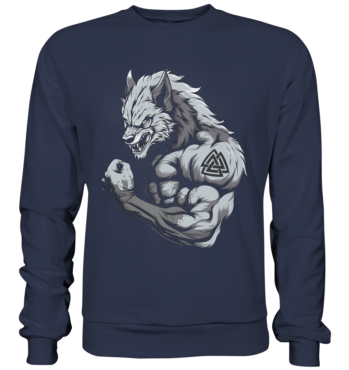 Wolf Valknut - Premium Sweatshirt