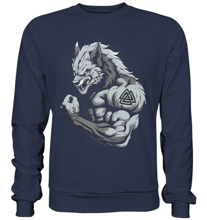 Wolf Valknut - Premium Sweatshirt