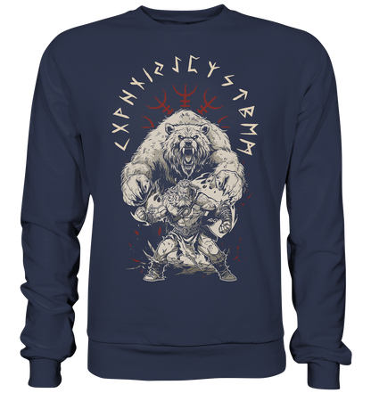 Wikinger Bär Aegishjalmur - Premium Sweatshirt