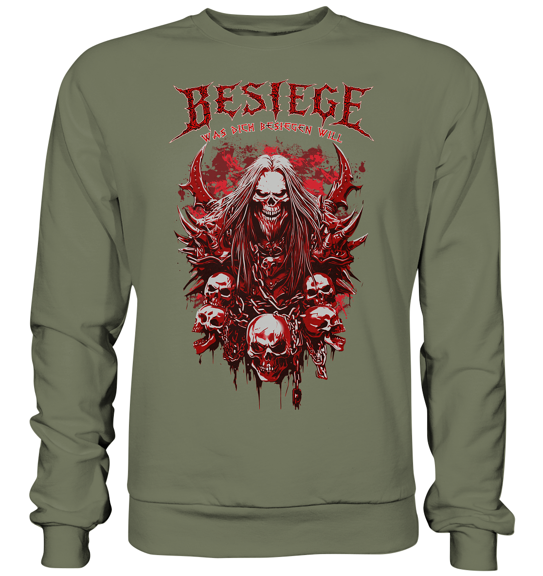 Besiege Was Dich Besiegen Will - Premium Sweatshirt