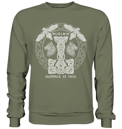 Mjölnir Hammer Of Thor - Premium Sweatshirt