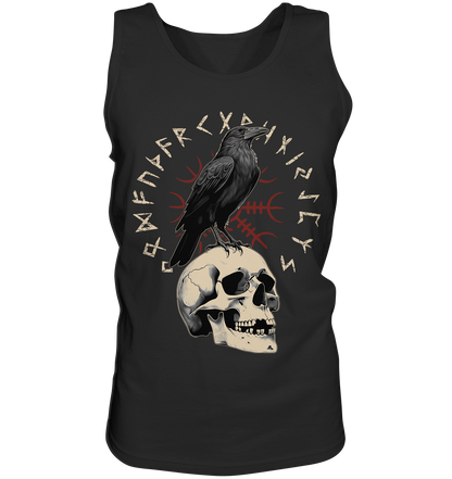 Rabe Schädel Futhark - Tank-Top