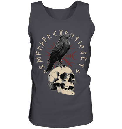 Rabe Schädel Futhark - Tank-Top