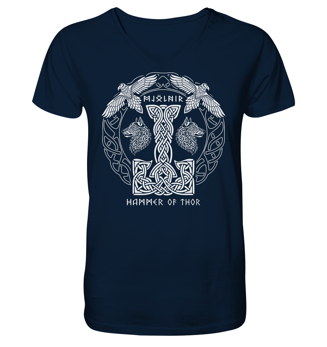 Mjölnir Hammer Of Thor - V-Neck Shirt