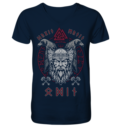 Odin Hugin Munin - V-Neck Shirt