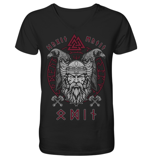 Odin Hugin Munin - V-Neck Shirt